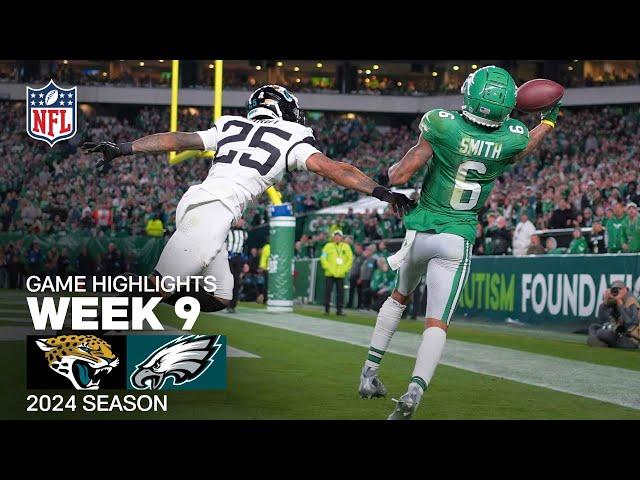 Jacksonville Jaguars vs. Philadelphia Eagles Game Highlights | NFL 2024 Season Week 9