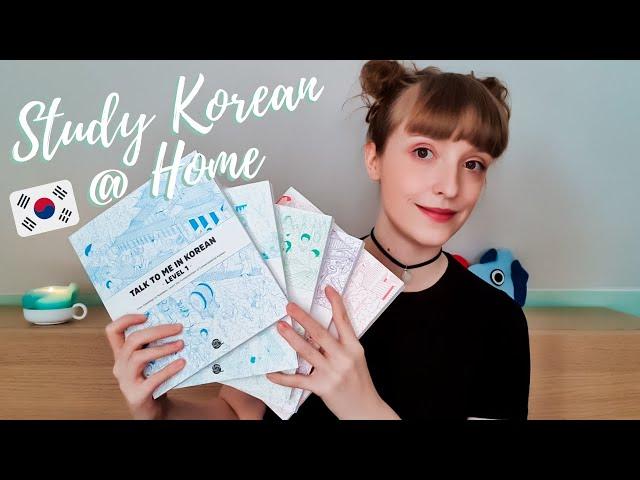 How to study Korean at home. Talk To Me In Korean unboxing and review!