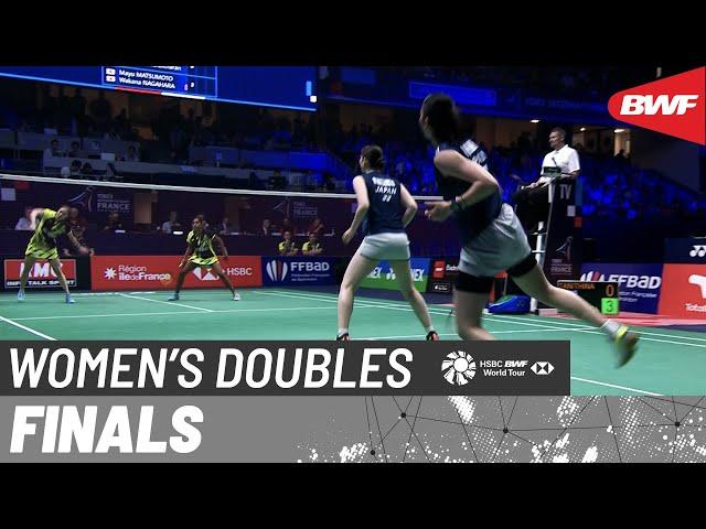 YONEX French Open 2022 | Tan/Muralitharan (MAS) vs. Matsumoto/Nagahara (JPN) [4] | F