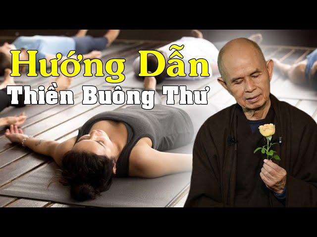 THIỀN BUÔNG THƯ, Thiền Hướng Dẫn | Sư cô Hào Nghiêm hướng dẫn