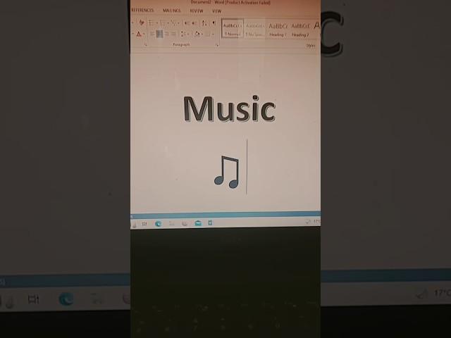 music  ka symbol banaye #tiger3 #laptop #msoffice #computer #excel #trend #viral #window #msword