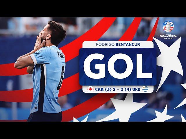 GOL de Rodrigo BENTANCUR | Canadá 2-2 Uruguay | CONMEBOL Copa América USA 2024™