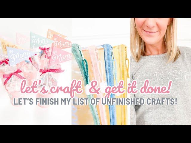 Let's Craft Through My List Of Unfinished Crafts..Let's Get It Done! | 2024 Cricut Craft Inspiration