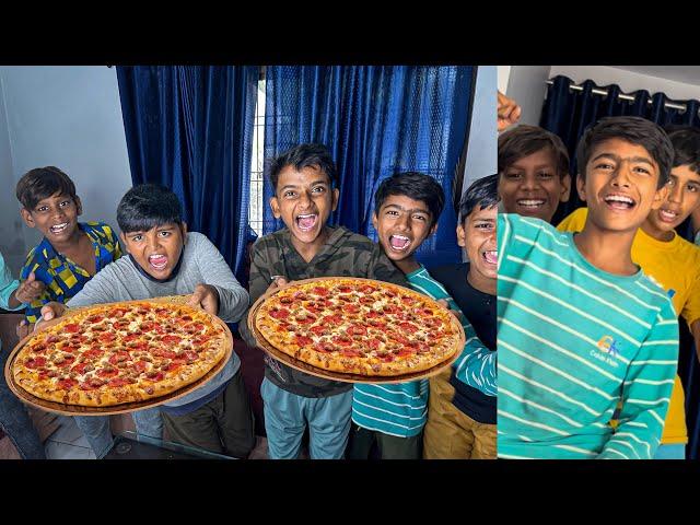 Big Pizza Eating Challenge  Zeeshan VS Lala 