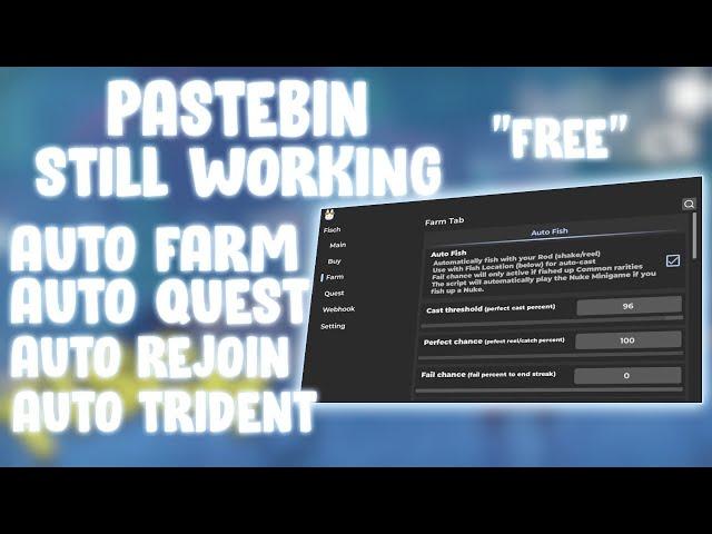 Fisch Script *NEW*  Fast Catch Auto Trident & Auto Farm!