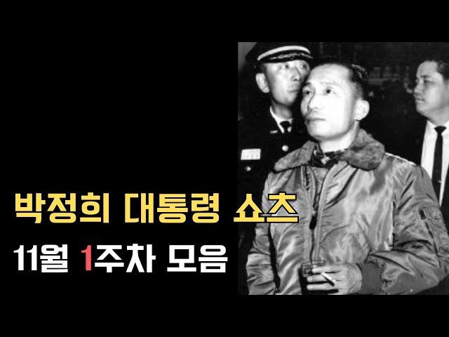 박정희 대통령 쇼츠 11월 1주차 모음