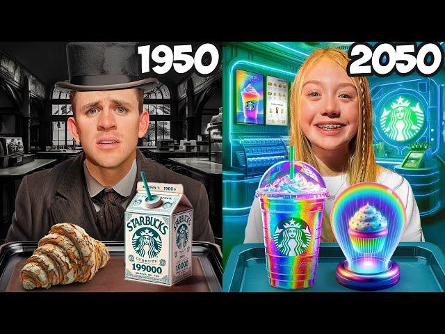 My daughter eats 100 years of Starbucks!!!