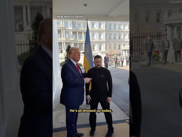 Ukrainian President Volodymyr Zelenskyy faced questioning at White House over attire #shorts