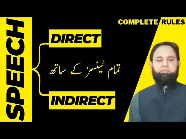 Direct & indirect speech | narration  | English grammar in Urdu |  website: www.grammarvalues.com