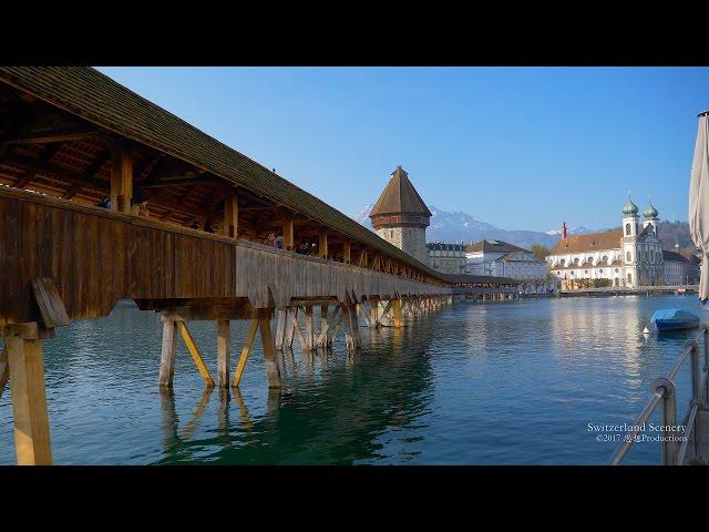 4K Luzern Lucerne SWITZERLAND ルツェルン 卢塞恩