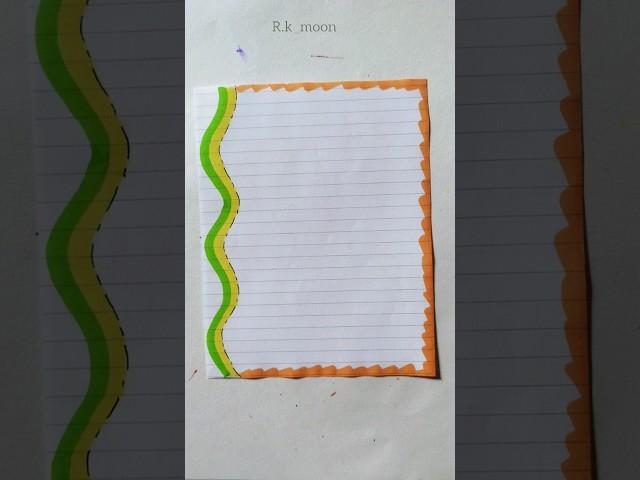 front page border design ideas || Rk moon #frontpage #shorts