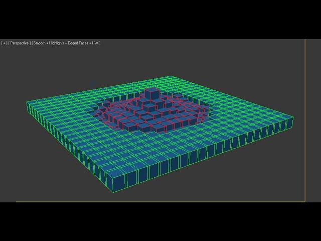 Ripple effect using thinkingParticles (no audio)
