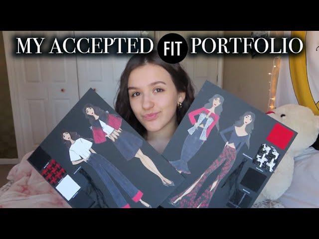 my accepted FIT fashion design portfolio | how to get into the FASHION INSTITUTE OF TECHNOLOGY