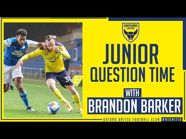 Brandon Barker answers young Oxford United fans' questions