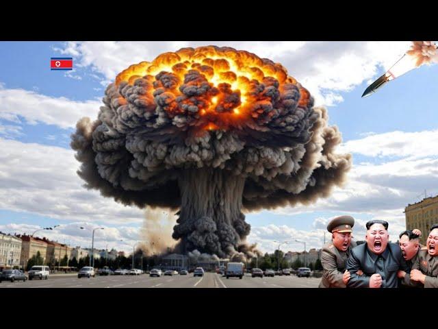 1 minute ago! goodbye kim jong un, pyongyang city center and nuclear warehouse bombed by ukraine