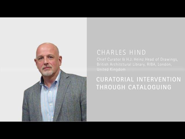 Charles Hind on cataloguing architecture archives - 'On Archives' Masterclass Series