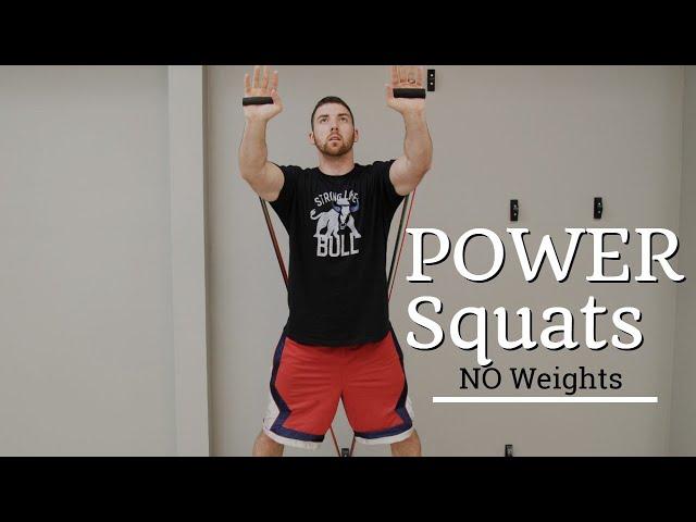 Power Squats at Home, No Weights