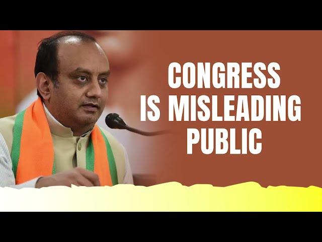 Congress is misleading public | Dr. Sudhanshu Trivedi | BJP Press