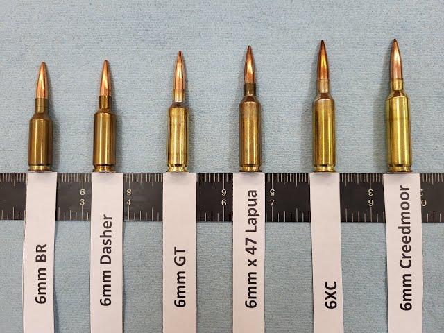 6mm BR, 6 Dasher, 6 GT, 6x47 Lapua, 6XC, 6mm Creedmoor