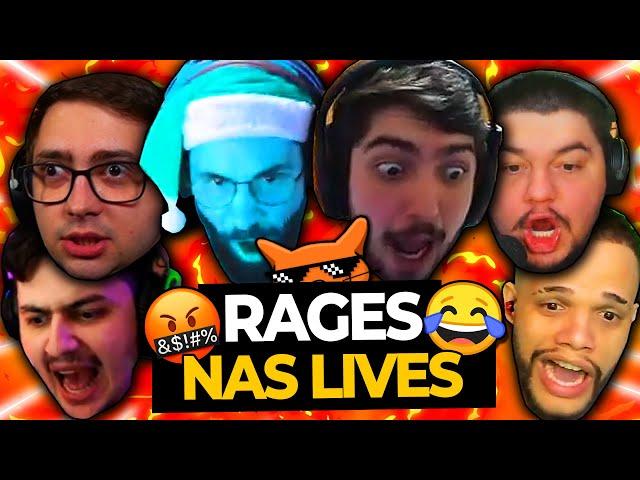 STREAMERS DANDO RAGES, TILTANDO E CORINGANDO NAS LIVES