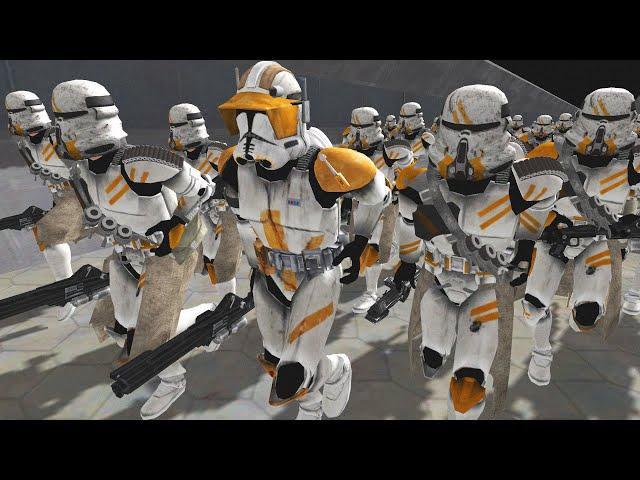 Largest CLONE WARS Ship Boarding EVER! - Men of War: Star Wars Mod Battle Simulator