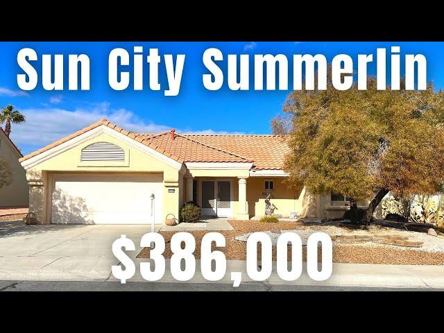 55+ Community Home For Sale Las Vegas Sun City Summerlin $386K, 1370 Sqft, 2BED, 2BTH, Single Story