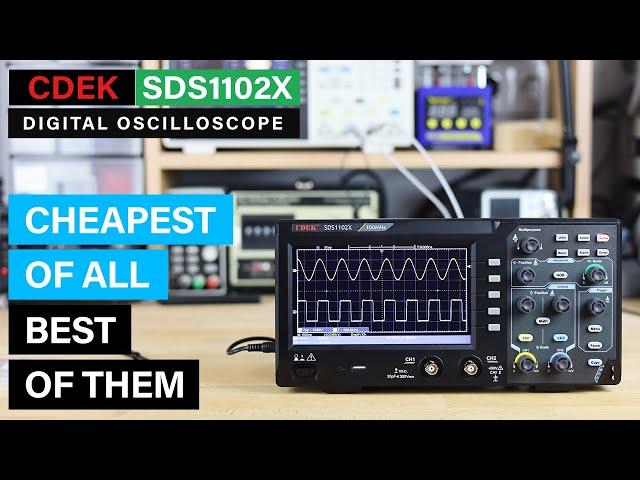 CDEK SDS1102X Oscilloscope ⭐ Cheapest Of Them All. Interestingly one of the best!