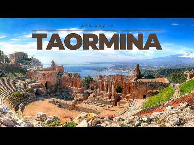 ONE DAY IN TAORMINA (ITALY)  | 4K 60FPS | A wonderful place on the east coast of Sicily