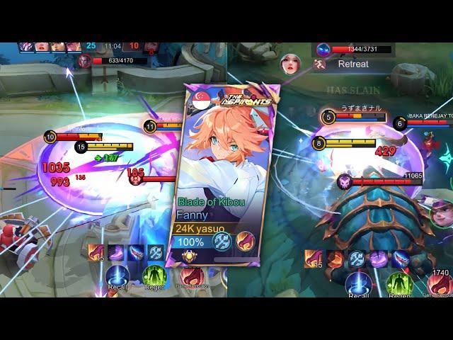 FANNY AGGRESSIVE ROTATION! SOLO RANK GAMEPLAY | MLBB