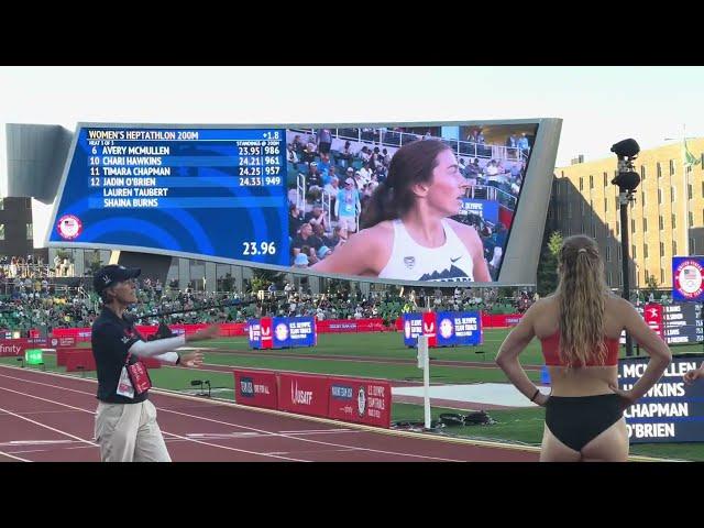 Heptathlon 200m, Heat 3, 2024 U.S. Olympic Trials