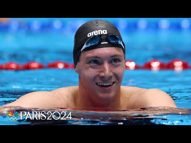 Chris Guiliano SHOCKS Caeleb Dressel, Jack Alexy in tight Trials 100m freestyle | NBC Sports