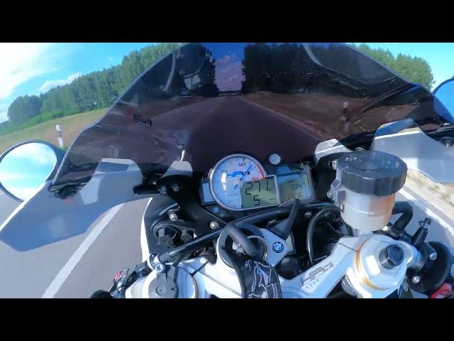 BMW HP4 Competiton 0-270kmh onboard