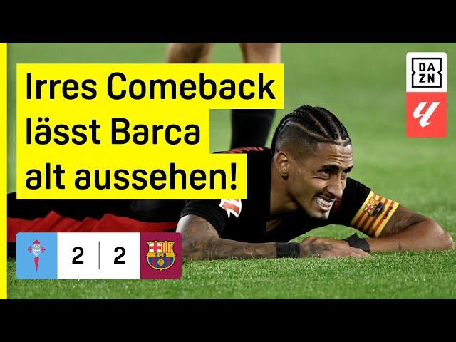 Wildes Finish! Später Doppelschlag bringt Barca um den Sieg: Celta Vigo - Barcelona | LaLiga | DAZN