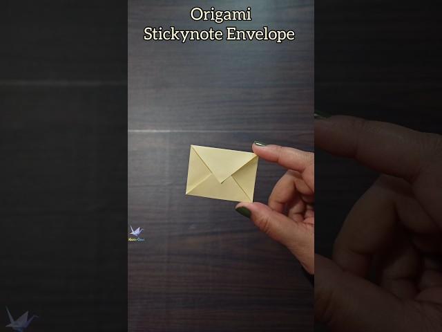 Quick Origami Sticky Note Envelope: Easy Paper Folding! ️