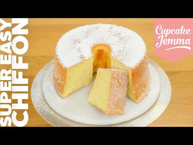 Classic Chiffon Cake Recipe - a baking must-have! | Cupcake Jemma