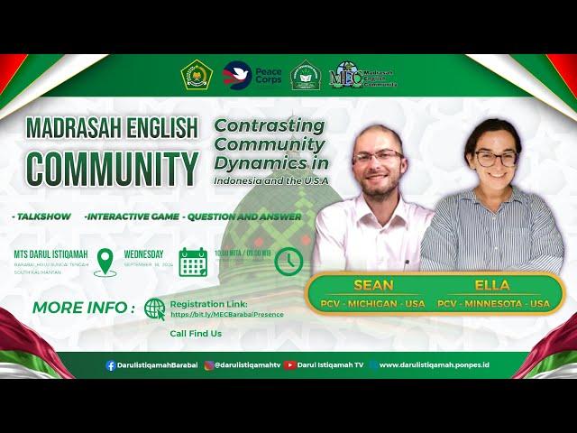 SIARAN LANGSUNG MADRASAH ENGLISH COMMUNITY | DARUL ISTIQAMAH TV