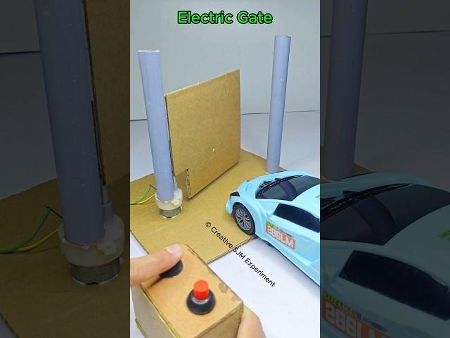 Electric Gate • Dc Motor | #dcmotor #tech #youtubeshorts #dcmotorproject