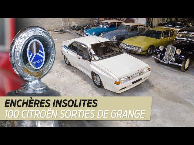 Enchères INSOLITES. 100 Citroën ANCIENNES sorties de grange !