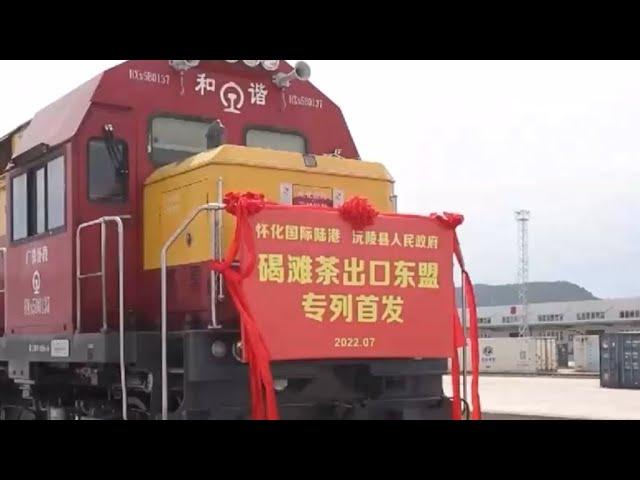 First tea train from Hunan Province to ASEAN countries departs today