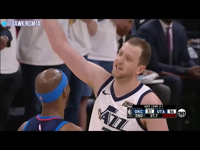 Utah Jazz vs OKC Thunder BAD BLOOD Play 2018 WCR1 GM4 Playoff INTENSITY! FreeDawkins