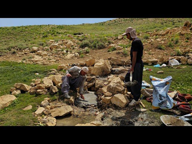Nomadic Life: Building a Water Pond for a Nomadic Family | Uplifting Nomadic Life