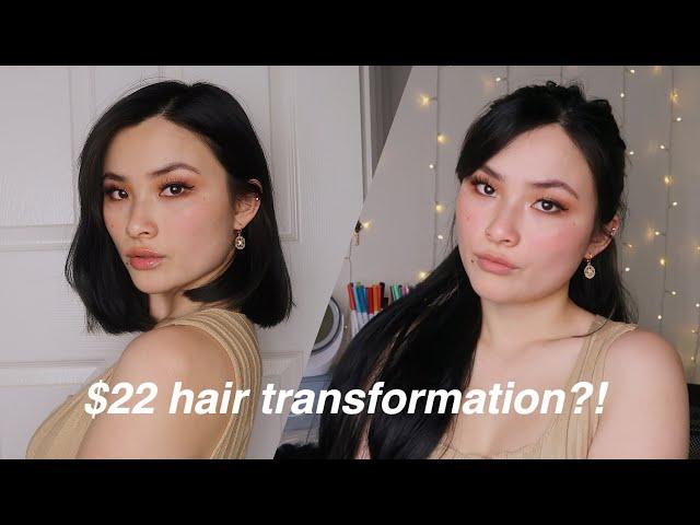 Trying Cheap Hair Extensions from Amazon! | Hairstyle Tutorial