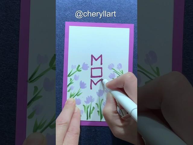 I love you mom Card drawing #mothersday #carddrawing  #oddlysatisfying