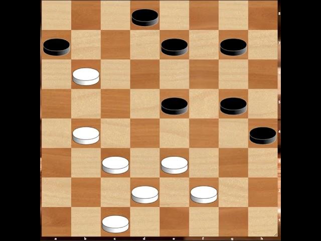 The combination "leech" from the draughts genius