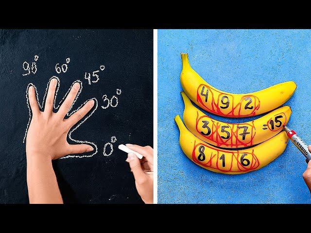 MATH JUST GOT FUN  COOL SCHOOL HACKS & DIYs!