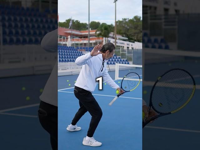 Hack your weight shift in 3 moves! ﻿﻿﻿﻿﻿﻿﻿﻿ #tennis #tennistips #tenniscoach #forehand