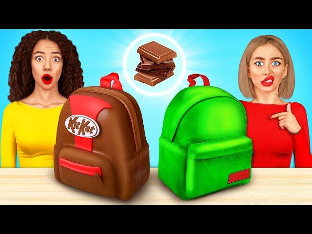 Chocolate Vs Real Food Challenge | Chocolate Food Cooking Challenge by X-Challenge