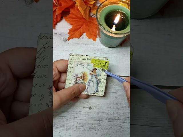 RING JOURNAL WITH ME | paper tag | Scrapbooking | collage | no talking | light music