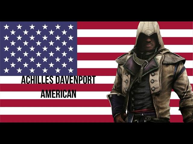 Modern Nationalities of Assassin's Creed Characters (Games, Movie, Comics, Other)