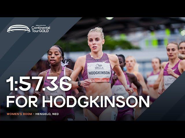 Keely Hodgkinson cruises to 800m win in Hengelo | Continental Tour Gold 2024